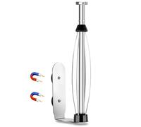 Magnetic Paper Towel Holder for Fridge, One Hand Paper Towel Holder with Damping Effect Toilet Paper Roll Holder, Magnet Towel Rack Wall Mount, Organizer for Kitchen Refrigerator Grill Garage(Silver)