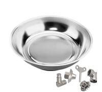Magnetic Parts Bowl - Magnet Holder, Metal Tray | Stainless Steel for Screw Nut Bolt Socket Pin, Strong Base Tool Organizer Garage Workshop Car Repairs Home Mechanical Work, Prevent Accidental Los