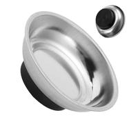 Magnetic Parts Bowl - Stainless Steel Magnetic Dish | Portable Parts Tray Screw Bowl, Bolt Holder Tray, Round Bowls for Repair Stations Workshops Fixing Nuts & Bolts, Pins, Plates