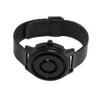 Magnetic Pearl Watch, Copper Copper Magretic Floating Meters Single Set Watered for Daily Use (Black Case Yellow Scale)