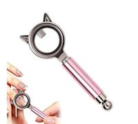 Magnetic Pen for Nails, Circular Hollow with Round Beads, Portable Nail Magnet for Nails in the Shape of a Ring, for Beginners and Professionals, Home, Dorm, Travel and Business Travel