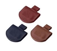 Magnetic Pen Holder Bookmark - PU Leather Stylish Clip | Multi-Functional Pen Holder & Bookmark | Students Teachers Journals Books Notebooks Office Home Bed Library Travel Note-Taking Organizer