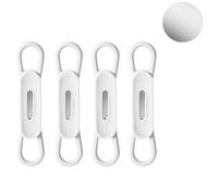 Magnetic Pencil Holder,Elastic Band Pen Holder,Pen Clip for Notebook,Silicone Adjustable Pencil Holder for Desk(White)