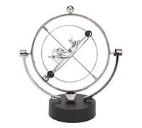 Magnetic Perpetual Motion Ornament Electronic Perpetual Motion Desk Toy Stable Swaying Science Model for Office Home Decoration Plastic Metal 23x14x25cm