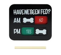 Magnetic Pet Feeding Schedule Board For Fridge, Dog Feeding Reminder Chart With AM PM Slider Tracker, Prevent Overfeeding For Dogs And Pets