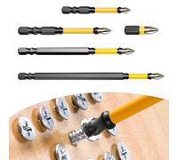 Magnetic PH2 Screwdriver Bit 25 150mm Alloy Steel for Electric Hand Drill Driver for Impact Batch Head with Anti Slip and High Snap (65mm)