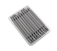 Magnetic PH2 x 6mm Cross and Slot Double Head Screwdriver Bits Set, Alloy Steel Magnetic Drill Bit Attachments for Electric Screwdrivers, Hex Shank Power Tool Accessories, 10pcs(100mm)