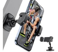 Magnetic Phon Mount - Rubber Pone Holder FOR Metal Appearance | ABS Workout Cell Pone Stand | Heavy Duty Magnet Base Cell Phne Clamp For For Your Gym, Motorcycle Tank, Tractor