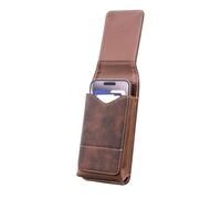 Magnetic Phone Belt Pouch with Card Slot and Secure Belt Clip Closure | PU Leather Phone Belt Pouch With Magnetic Cover, Card Slot, And Belt Clip Closure For Secure Hands Free Carrying
