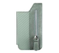 Magnetic Phone Card Holder - PU Leather Wallet | Folding Credit Card Slot with Multiple Slots & Zipper, Universal Cell Phone Back Wallet for Men and Women, Slim Magnetic Attachment Case