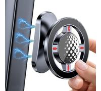 Magnetic Phone Cart - 2.44 X 2.32 X 1.45in Rotatable Phone Holder | Magnetic Golf Trolley Mobile Hold| Alloy Stand With Strong Grip, Mobile For Men Women Course Travel Sports Field Gym Accessorie