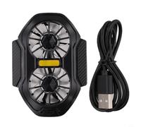 Magnetic Phone Cooler 20W Gaming Fan with RGB Light - Fast Semiconductor Cooling for iPhone for android - Quiet 35dB Mobile Radiator - On 9x7cm(Charging)
