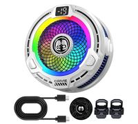 Magnetic Phone Cooler - 30w Cellphone Radiator, Adjustable Speed Portable Cooler | Tablet Cooling Fan for gamingVlog Streaming Outdoor Use, Hot Weather Summer Protection, Mobile Device Dissipation