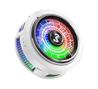 Magnetic Phone Cooler, Smart Temp Control & RGB Light, 7-blade Silent Fan, Mobile Gaming Cooler Cooling Chip, Smartphone Cooler Kit, RGB Gaming Cooling Fan(White)