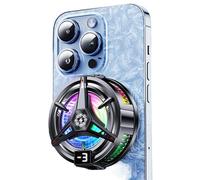 Magnetic Phone Cooler TL07 - Semiconductor RGB 4800RPM | Smart Temperature Control Mobile Cooling Fan With LED Display USB C 5V3A For Streaming Live Watch Travel Office Heat Dissipation Device