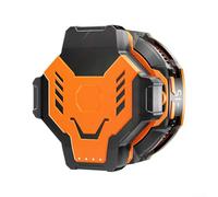 Magnetic Phone Cooler with 2000mAh Battery | Semiconductor Cooling Fan for Gaming | LED Power Display | Portable Rechargeable Heat Sink for Smartphones | Orange