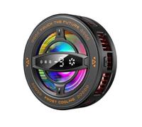 Magnetic Phone Cooler with Digital Temperature Display RGB Semiconductor Cooling Fan for Mobile Gaming,E-sports,Live Streaming,Low Noise,Smart Temp Control Back Clip for iPhone,Samsung,iPad