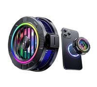 Magnetic Phone Cooler with Wireless Charging, Phone Cooling Fan for iPho-ne/And-roid/iPa-d/Tablet - Phone Radiator for Gaming, Magnetic Phone Radiator, Playing Game Quite Radiator Type C Charging