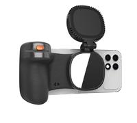 Magnetic Phone Grip - 360 Degree Rotatable Selfie Stand, Selfie Handle With Light | For Indoor Gym Accessories Attachments Stand Vlogging Photography Travel Party Studio Home Outdoor, 6.1x7.6x2.5cm