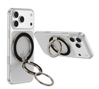 Magnetic Phone Grip Holder for iPhone 17 Pro Max 17 Air 17 Pro 16E 16 Pro Max 15 Plus,Dual-Side Removable Gym Phone Grip with Kickstand Magsafe Car Mount for Samsung Galaxy S25 S24 A17 A16 A26 A36 A56