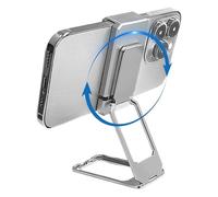 Magnetic Phone Grip - Metal And ABS 360° Folding Back Clip Bracket | Cell Phone Stand And Phones Ring Holder | Adjustable 360° Mobile For Secure Grip, Hands-Free Viewing, & Daily Phones Use