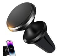 Magnetic Phone Holder - 3.55X3.3CM Steel Alloy, Strong Magnet Dashboard Mount, Anti Slip Vehicle Bracket | Driving Air Conditioning Vent Placement Smartphone Cellphone Auto Safe Navigation Cradle