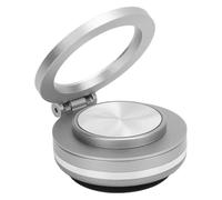 Magnetic Phone Holder - 360° Rotatable Magnet Phone Holder for Gym Workout Record, Portable Cell Phone Stand for Dash Board Wall Desk Live Streaming (Silver)