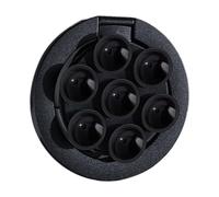 Magnetic Phone Holder - Black Durable Aluminum Metal Material, Double Sided Rotation Suport, Versatile Adjustable Viewing Angle | Reliable Mobile Suction Cup Holder For Studies