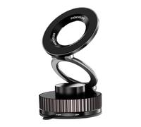 Magnetic Phone Holder - Car Mount Stand, 360 Degree Rotatable Grip | Foldable Anti Shake Cradle, Compact Magnetic Dashboard Base, Windshield Vent Clip For Smartphone Navigation Driving Setup Use