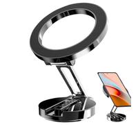 Magnetic Phone Holder for Car,Adjustable Foldable Zinc Alloy Auto Accessories - Car Phone Holder Mount,for Travel Video Calls Driving Navigation Road Ride Sharing Delivery Truck Taxi Video Calling