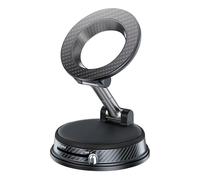 Magnetic Phone Holder For Car - Folding Mobile Bracket | Space Saving Vacuum Suction 360 Degree Rotation Magnetic Dash Mount Cell Phone Holder For Truck TV Trailer Tractor