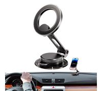 Magnetic Phone Holder for Car, Phone Magnetic Clip for Car, Dashboard Mounting, Rotatable Phone Holder, Caravan Minivan Sedan Organiser, Road Trip Mobile Phone Stand for Live Radio Once