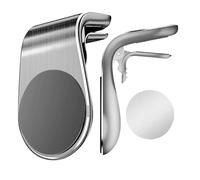 Magnetic Phone Holder For Cars With Strong Silver Adjustable Car Cell Mount Holder ABS+Metal+Magnet Ultra Compact Mount Hands Free Cradle For Phone 17 Pro Max 16