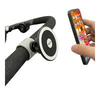 Magnetic Phone Holder for Stroller, Stationary Bike (Compatible with Peloton), Shopping Cart. Compatible with MagSafe. Stable & Secure.