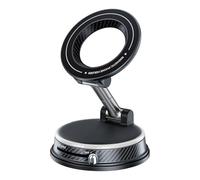 Magnetic Phone Holder for Vacuum Suction Mobile Stand - 360 Degree Rotatable Foldable Magnetic Car Mobile Phone Holder for TV Live Streaming Car Truck Caravan Trailer Tractor Vehicles