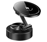 Magnetic Phone Holder, Magnety Holder for Car, Mobile Phone Mount, Mobile Phone Mount, 360° Rotation, Mobile Phone Support Cradle, Strong Suction Stand for Windscreen Air Ventilation, 5.7 x 3.6 cm