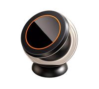 Magnetic Phone Holder, Phone Bracket, Suction Mount Steel Frame Compact Quick Release Angle Adjustment Grip Lock, 360 Degree Holder for Vehicle Dashboard Desk, 2.17x1.77x2.95 Inches, Black
