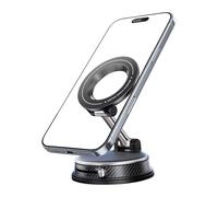 Magnetic Phone Holder, Smartphone Mount - Magnetic Car Mount with Vacuum Suction, 360° Rotation and Foldable | For Live Streaming TV Car Truck Caravan
