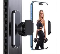 Magnetic Phone Holder - Super Strong Magnet Mounts to Metal Surfaces, 360 Adjustable Cell Phone Stand Compatible with iPhone 15 14 Samsung, Best gym gifts for men