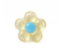 Magnetic Phone Holder, Transparent Candy Color Flower Design Phone Grip Stand, Adjustable Foldable Desktop Mount for Phones and Tablets, Cute Aesthetic Accessory (yellow)