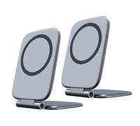 Magnetic Phone Holder, Ultra-Thin Foldàble Vacuџm Suction Base, Tełescopic Adjustable Arm, Double-Sided Strong Grip For Car, Laptop, Gym, And Desk, 2-Pack Set With 360° Rotation, No Aďhêsive