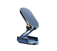 Magnetic Phone Holder【Upgrade Double-layer Foldable】Universal 360 ° Rotation Magnet Phone Holder for Car with Bendable Base, Magnetic Car Mount with 2 Metal Plates Compatible with All smartphones