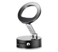 Magnetic Phone Holder | Vacuum Magnetic Phone Stand Foldable - Aluminum Alloy Cellphone Bracket Multi-functional Rotating Stand for Gym Workplace Outdoor Tablets Desk Car Home Movies Airplane