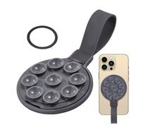 Magnetic Phone Holder with Suction Cup - Shower Wall Mount | Phone Holder with Suction Cup for Bathroom, Removable and Durable Phone Grip Ring for Bathroom