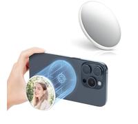 Magnetic Phone Mirror,2.2" Round Plane Flat Magnetic Selfie Mirror for Back Camera Compatible with iPhone 17 Air 16 15 14 13 Pro Max Plus,Mag-Safe Case & All Phone for Outdoor Make Up Check Selfies