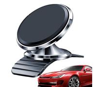 Magnetic Phone Mount Car - Mobile Docking Station, Dashboard Magnet Holder | Car Vent Clamp Cradle, Magnetic Gripper Organizer For Smartphone,