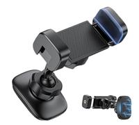 Magnetic Phone Mount - Durrable Steel Base Mount, Smooth Rotation Mechanism, Easy -Hand Install | Fitness Accessory Phone Holder for Exercise, Bike, Scooter, Tractor, Gym Training, Mobile Devices