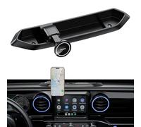 Magnetic Phone Mount for 2018 2019 2020 2021 2022 2023 Jeep Wrangler JL JLU & Gladiator JT, Mount Phone Holder Dash Tray System Kit with Scratch-Free Silicone Base, No-Rattle Design, Not for 4xe