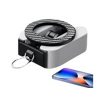 Magnetic Phone Mount,Mobile Phone Holder with 2 Side Magnet - Foldable Attach to Metal Smartphone Cradle for Airplane Table Driving Dashboard Train Travel