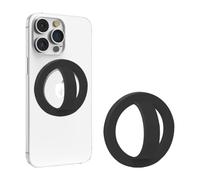 Magnetic Phone Ring Holder, 3-Pack Multi-Color Circle Stand Grip for iPhone Pro Max, Removable Adhesive Mount, Black, Mint, Lavender（2 Pieces） (Black)